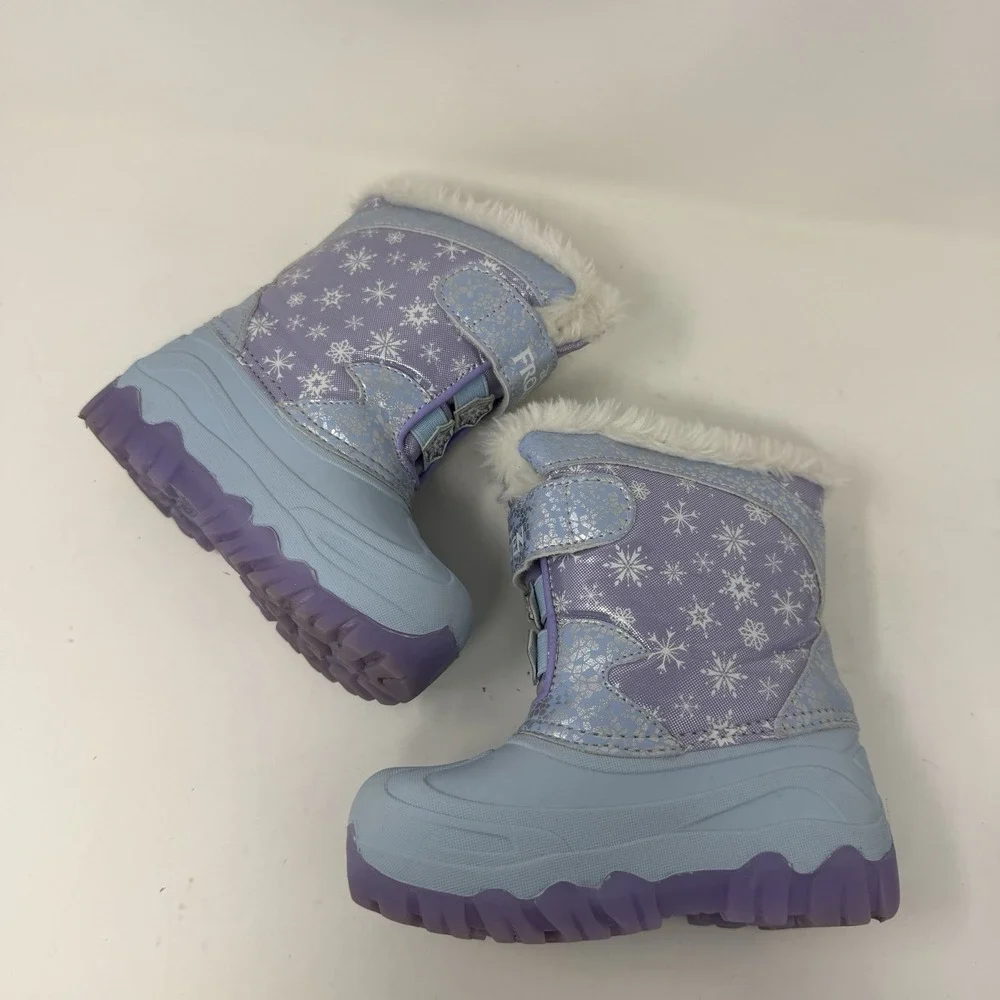 Toddler Girls' Frozen Winter Boots - Insulated Snow‎ Boots for Cold Weather Sz 9